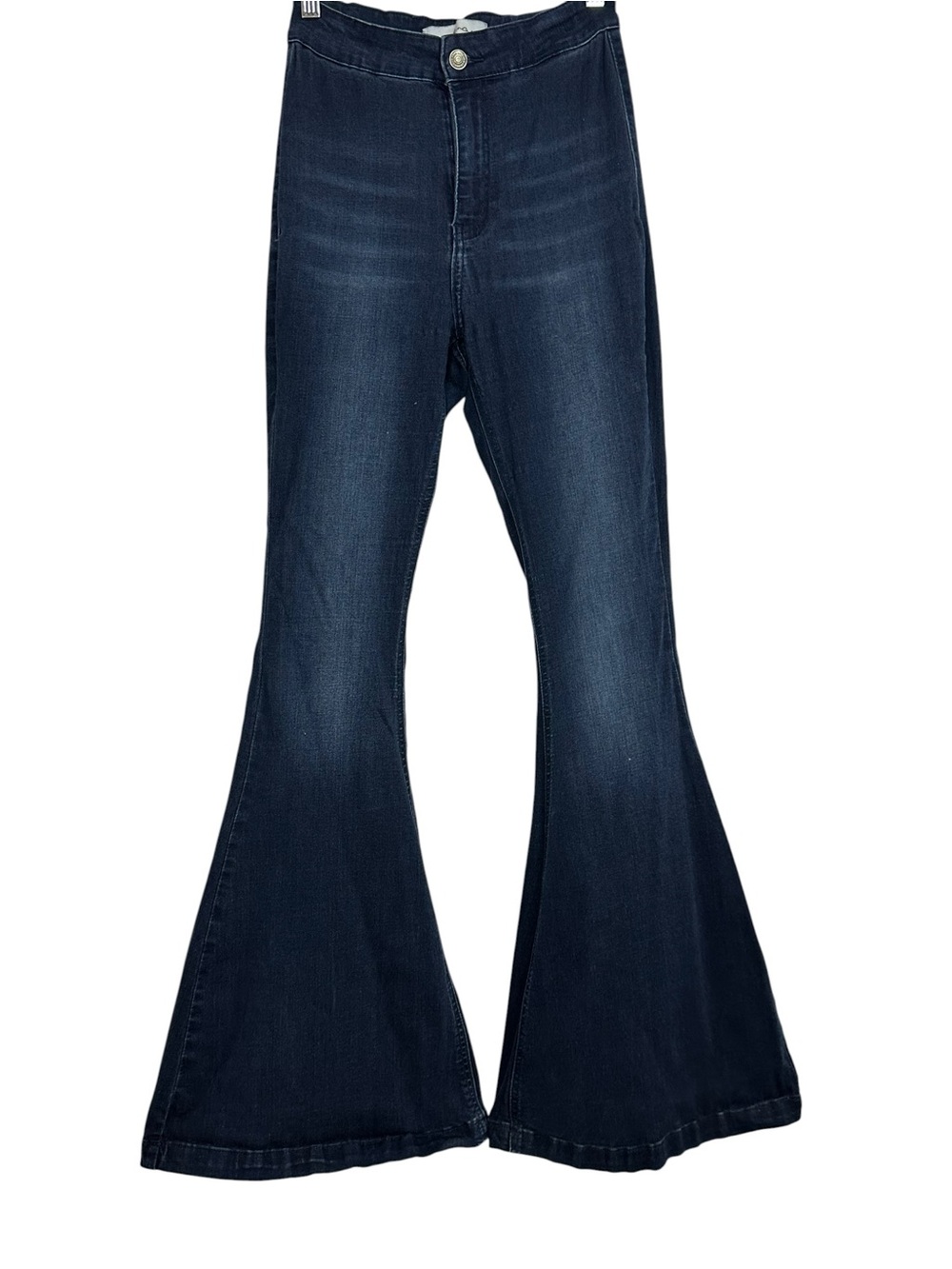 KanCan High Rise Super Flare Bell Bottom Jeans 5/26 Dark Wash Stretch Soft